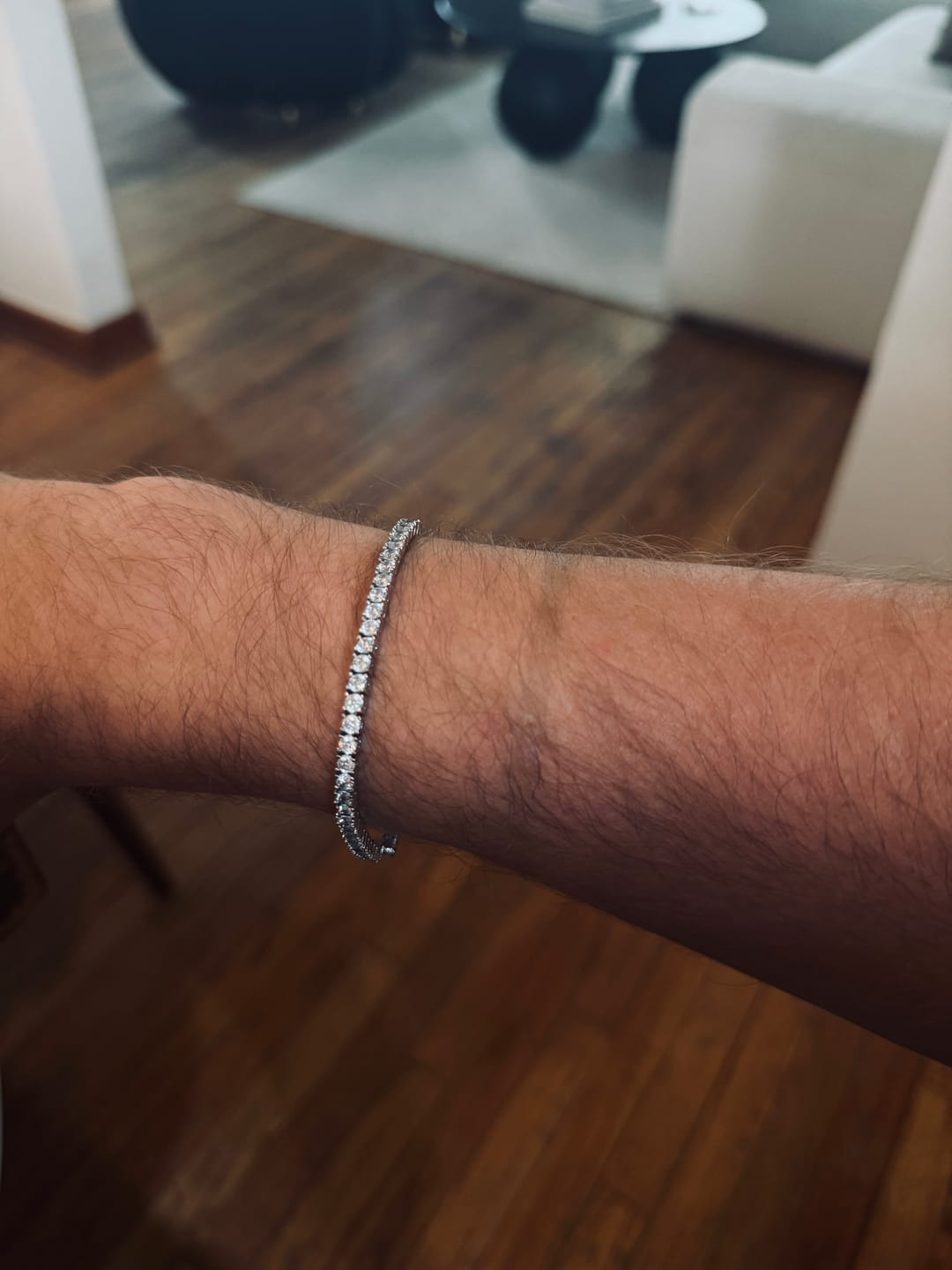 Customer photo review of 5mm Diamond Tennis Bracelet - 14k White Gold
