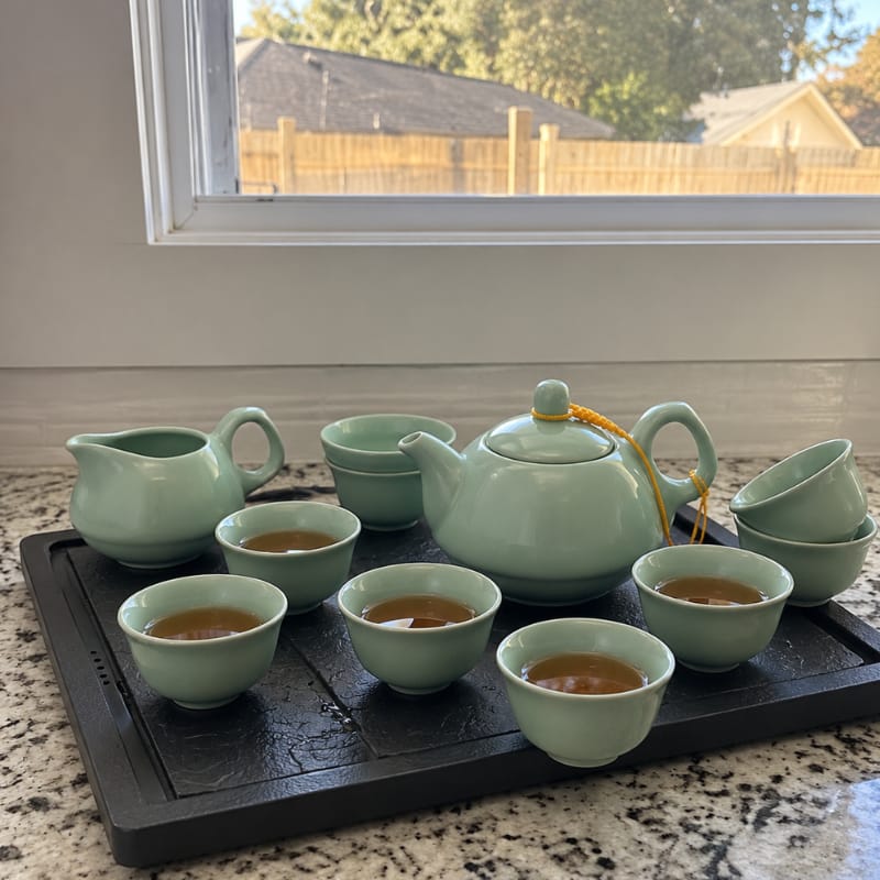 Customer photo review of Rin Cellar Ceramic Tea Set