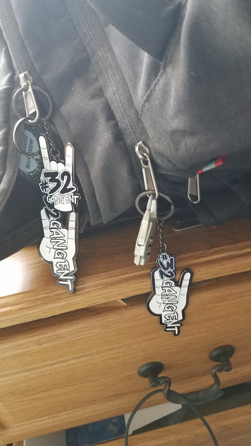 Customer photo review of SHOCKER METAL KEYCHAIN