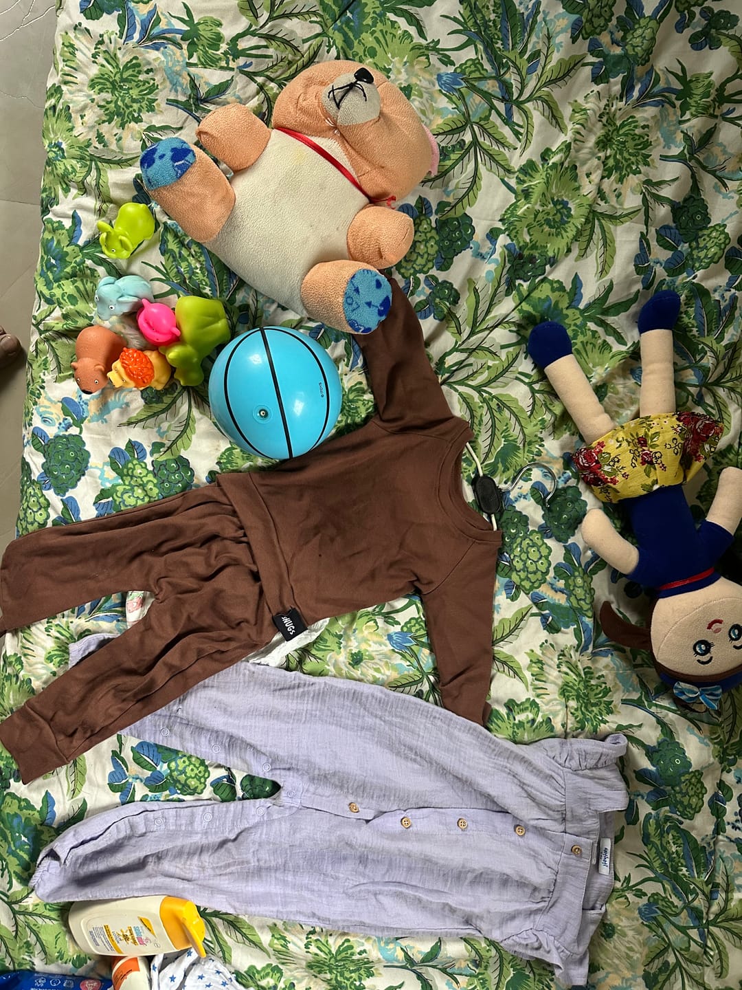 Customer photo review of Easy Romper Brown + Green - Pack of 2