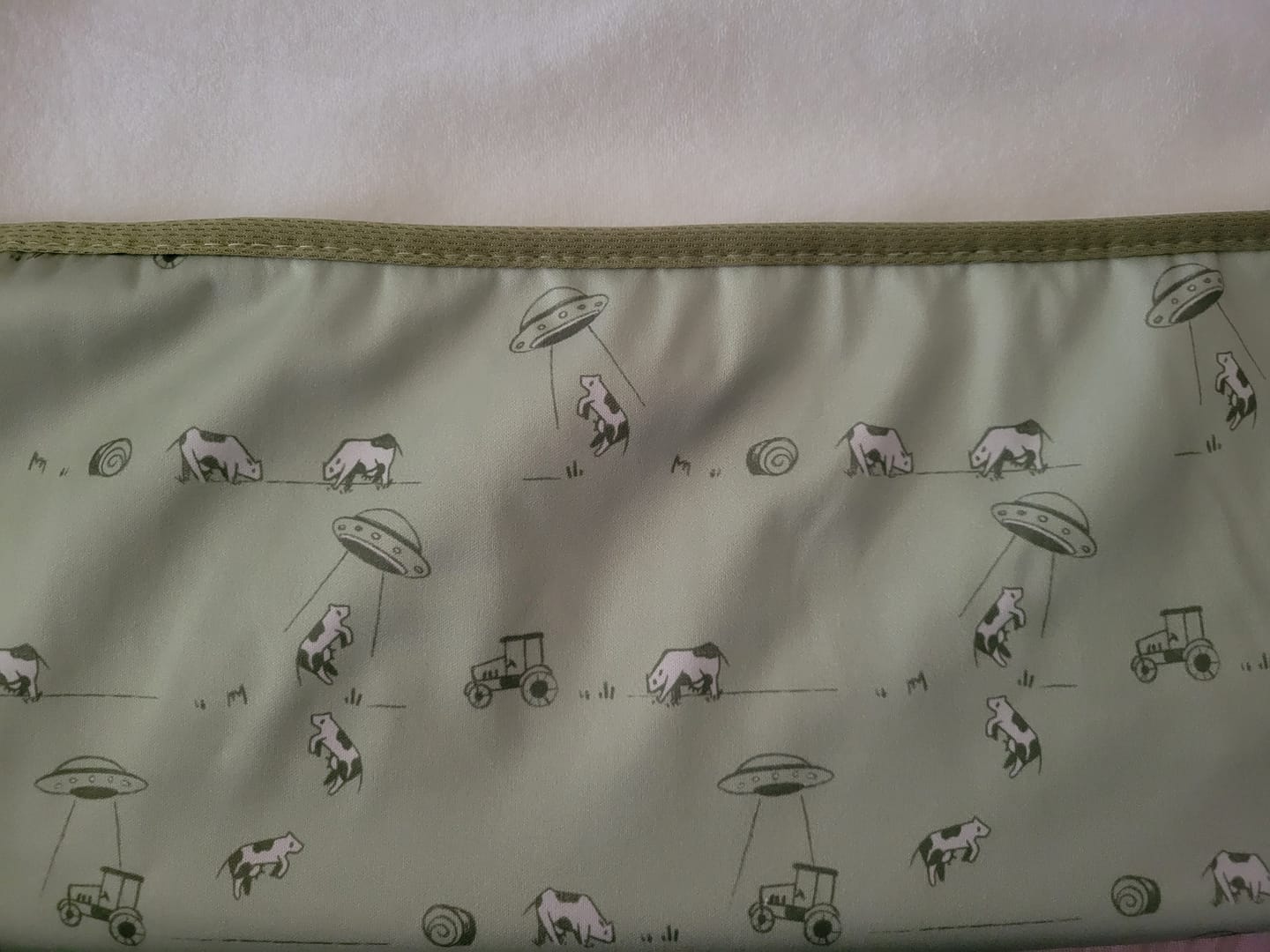 Customer photo review of Ultra-Soft Bamboo Machine Washable and Wipeable Diaper Change Mat