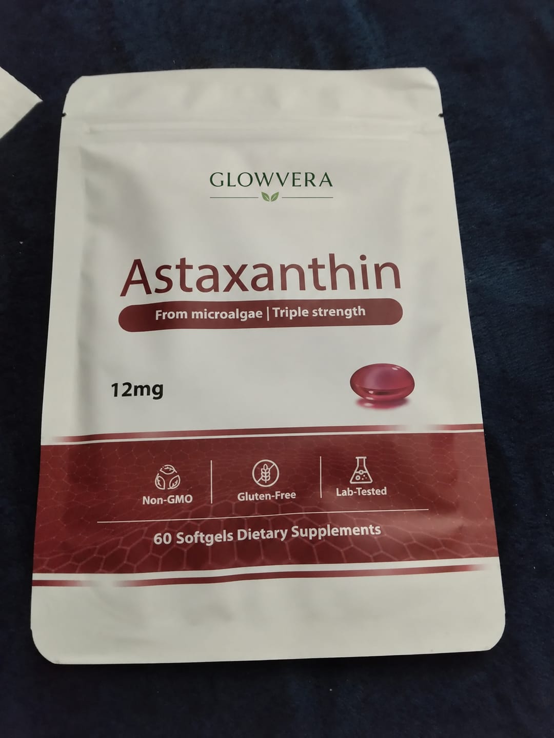 Customer photo review of Cápsulas Blandas de Astaxantina Rovina