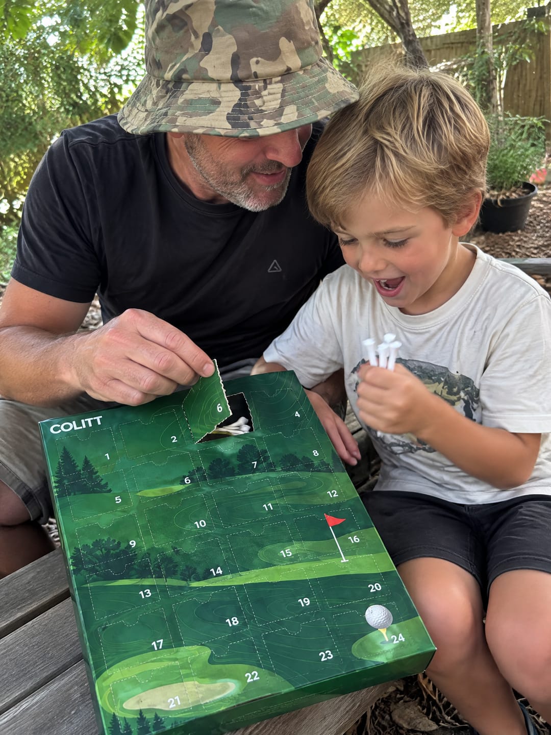 Customer photo review of Golf Advent Calendar