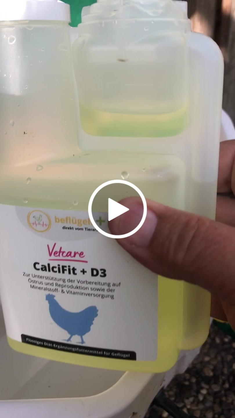 Customer video review of Calcifit + D3  für stabile Eischalen und ausgeglichenes Wachstum