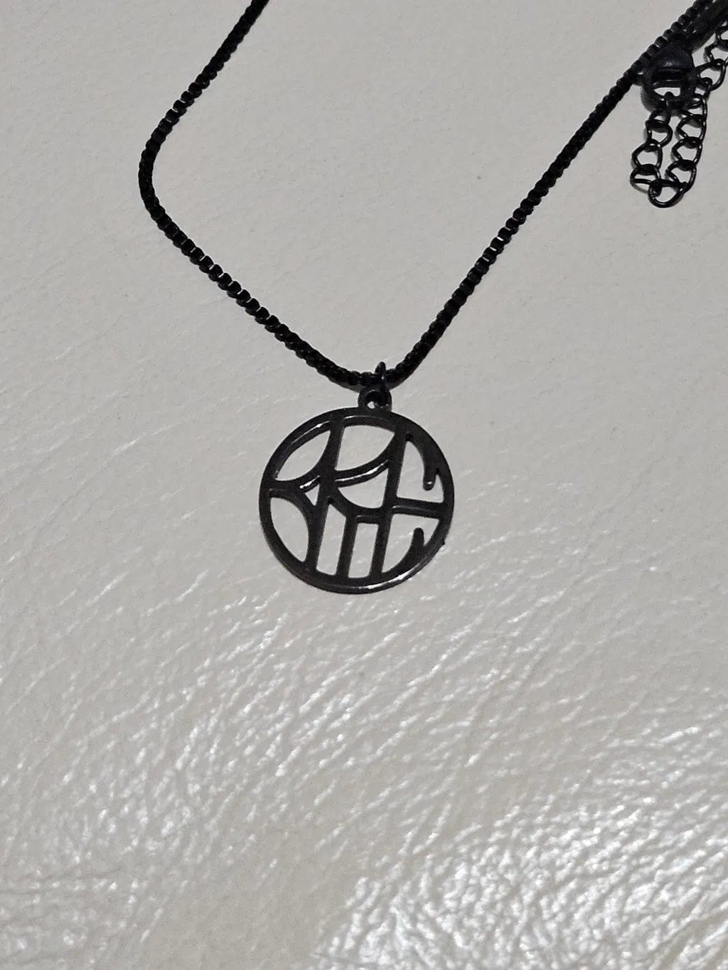 Customer photo review of Custom Monogram Necklace