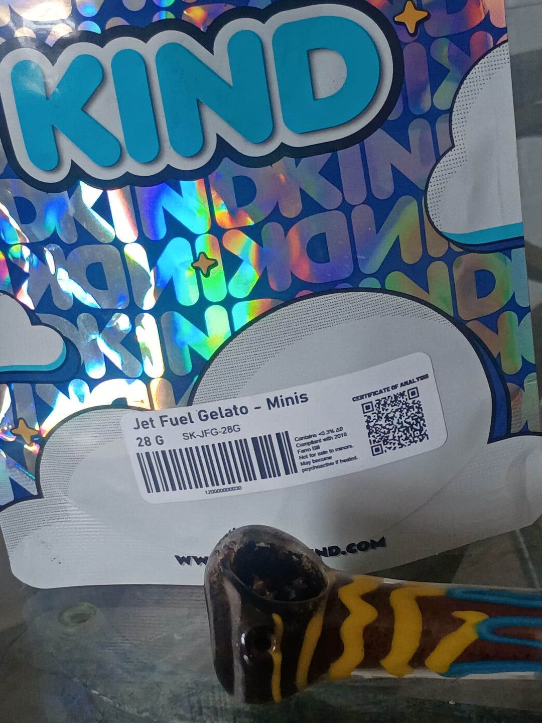 Customer photo review of Jet Fuel Gelato - Minis - 28 Grams - Indica