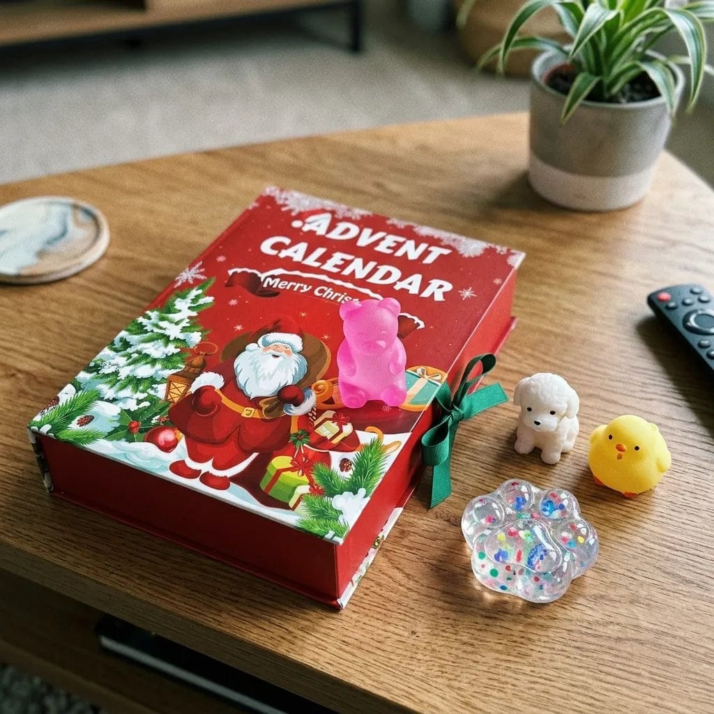 Customer photo review of Deluxe Santa’s Traditions™ 24-Day Jumbo Squishy Advent Calendar (3.3 lbs Edition)