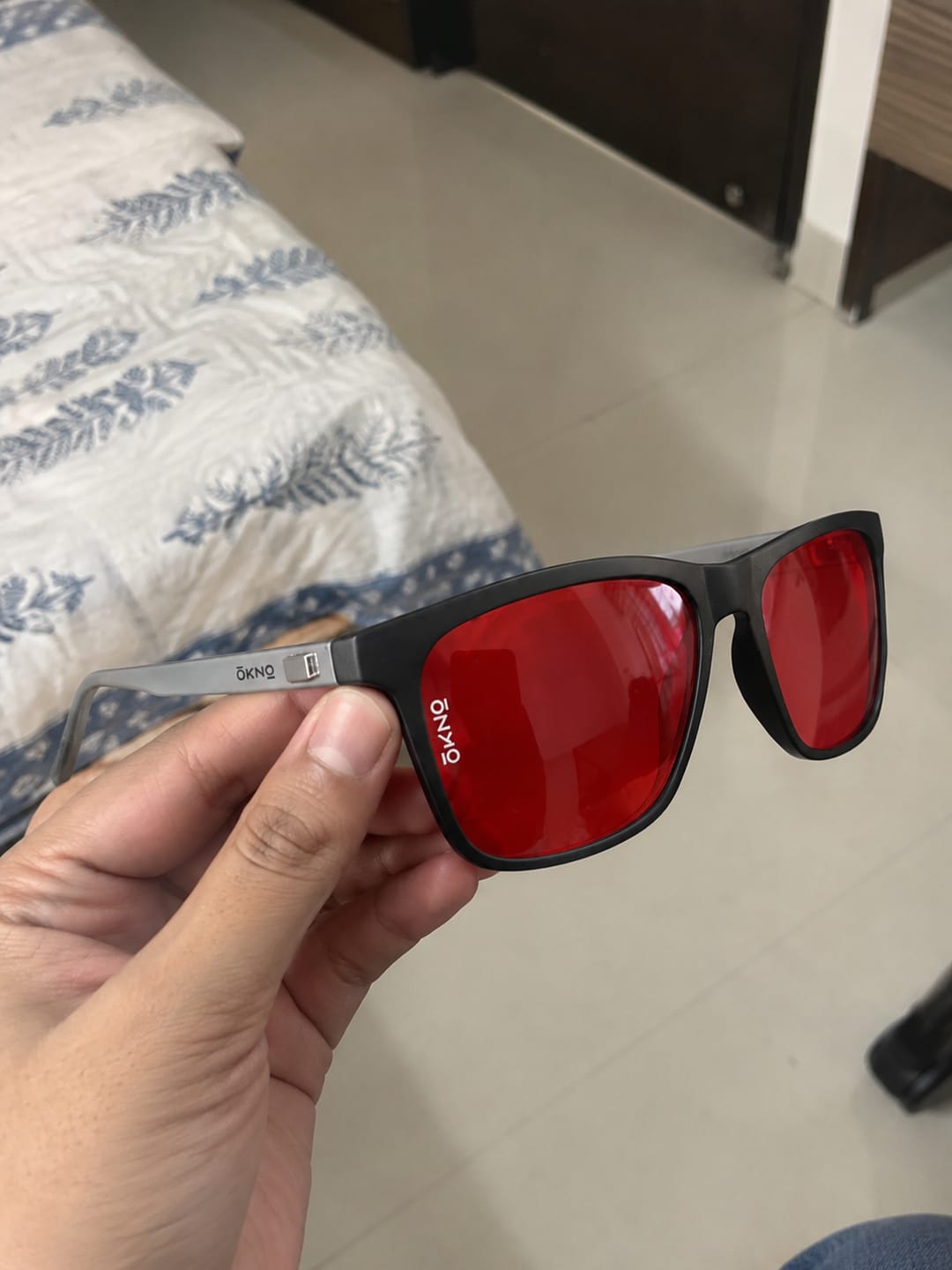 Customer photo review of Barkley Black | Deep Sleep & Fatigue Relief Glasses