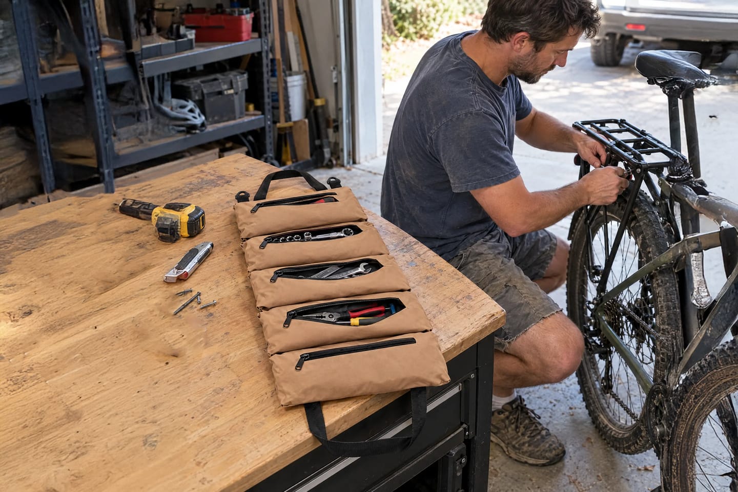 Customer photo review of TaskPack™ 5-Pocket Tool Organizer