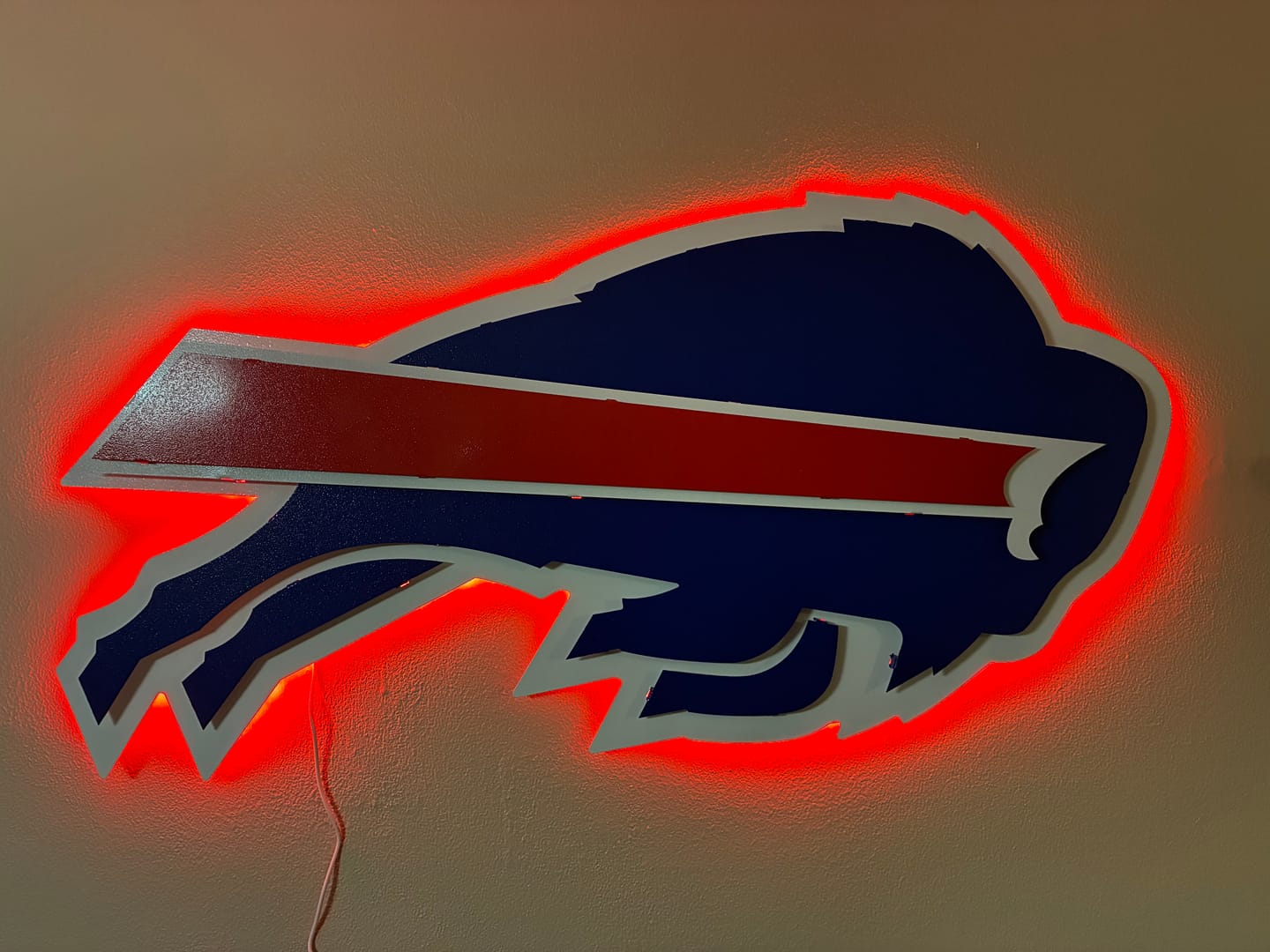 Customer photo review of Buffalo Bills 3D Vintage Metal Wall Art