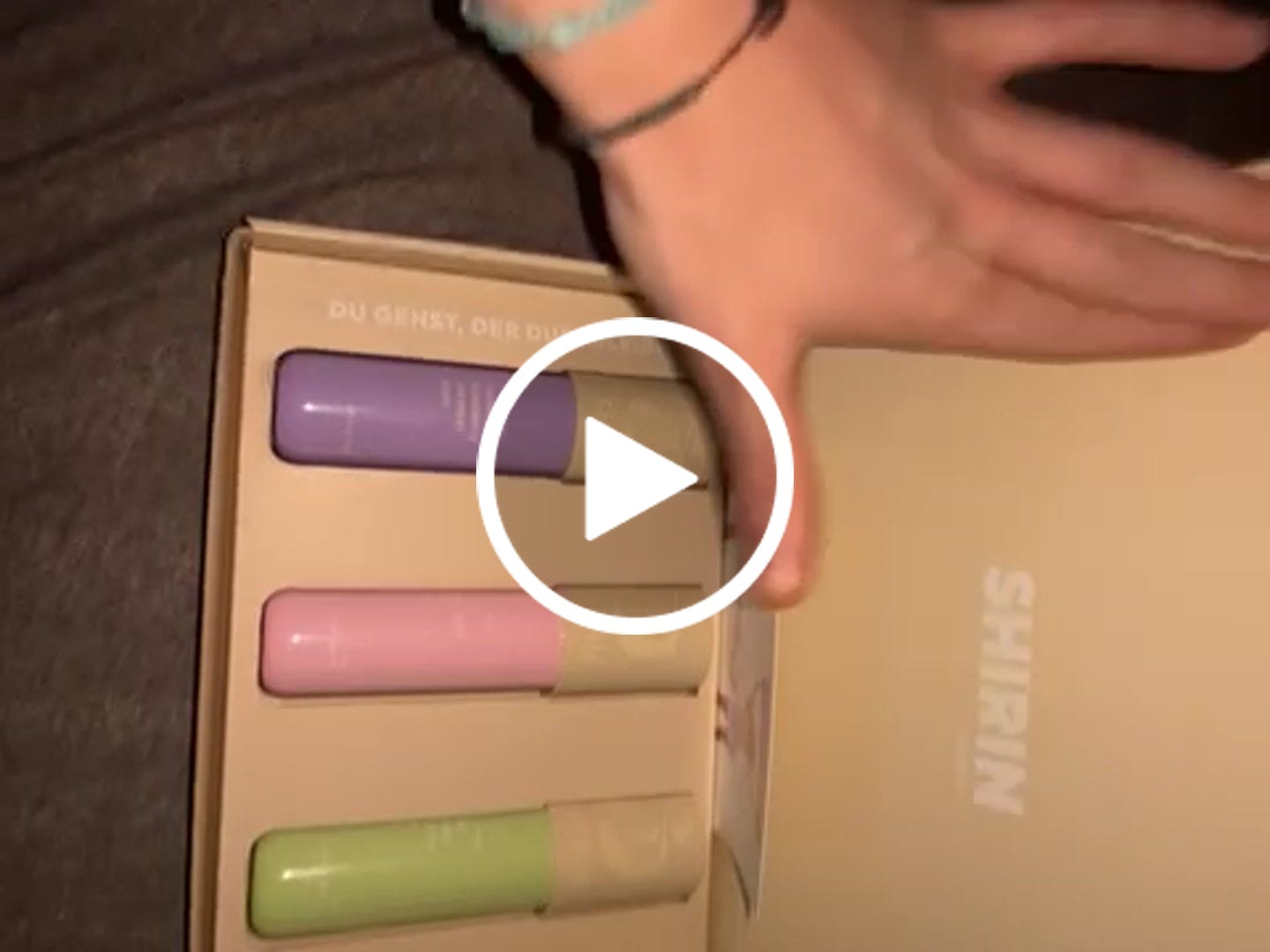Customer video review of Body Spray Trio