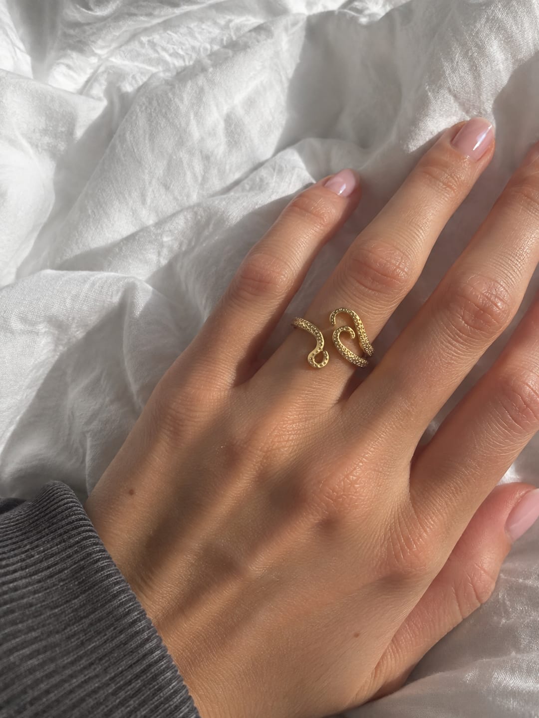 Customer photo review of Octopus Gold Ring