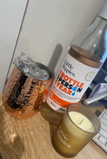 Customer photo review of Hammered Copper Wine Mug GWP