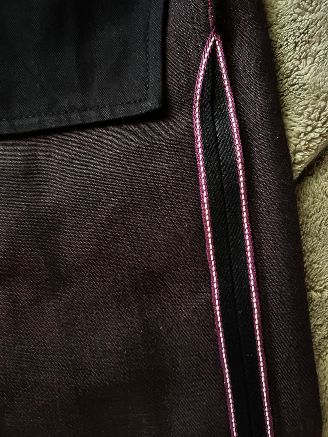 Customer photo review of 18.6OZ Black Swordsman Straight-Fit jeans