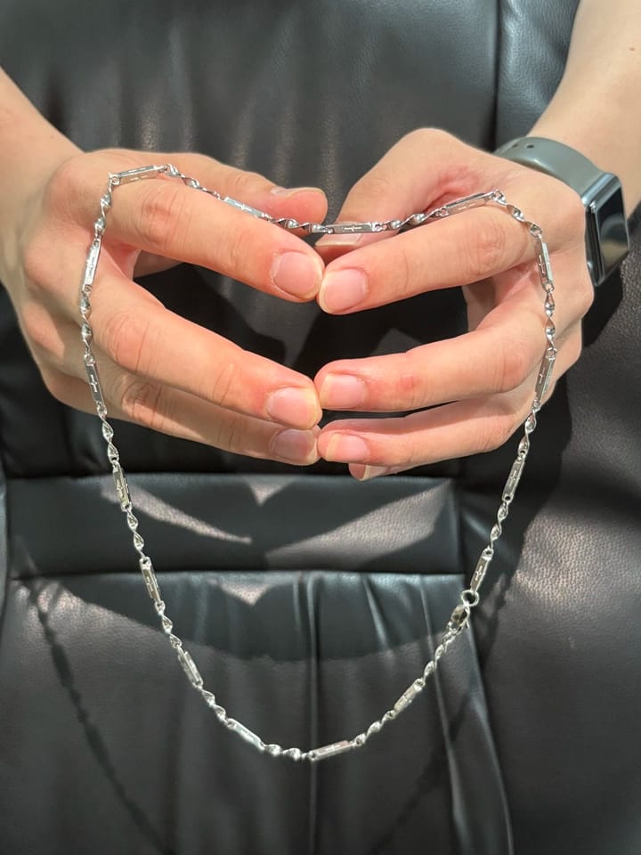Customer photo review of Mobius Link Necklace