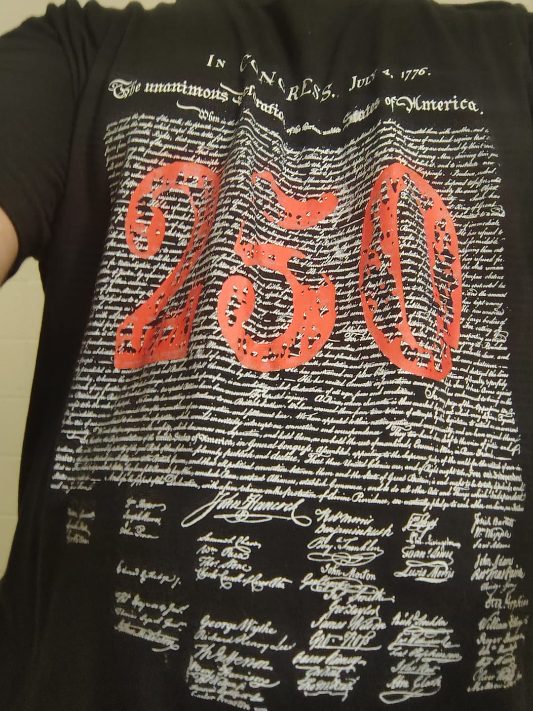 Customer photo review of Declaration 250 Tee (50% Off)