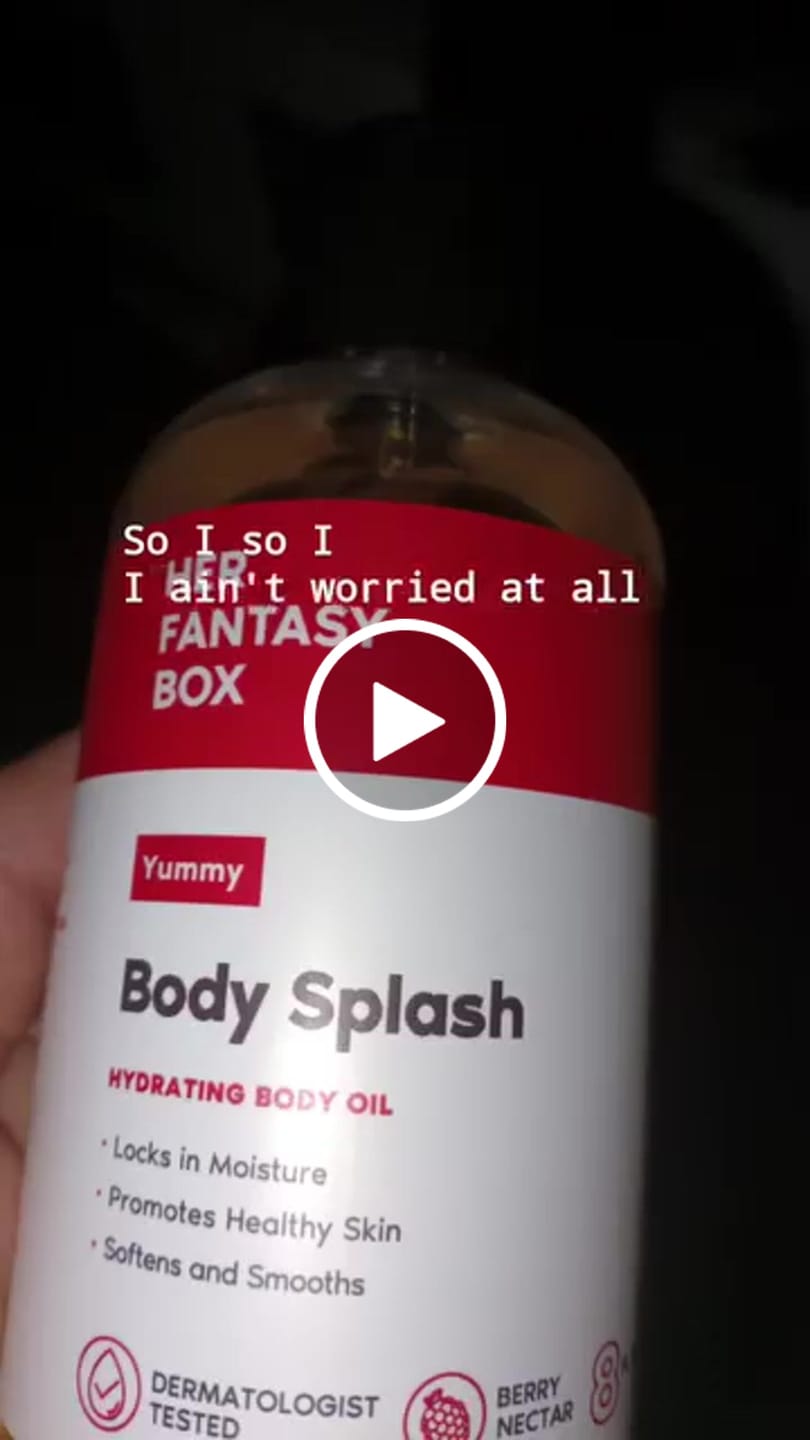 Customer video review of Body Splash - Skin Smoothing Body Oil  (Yummy)