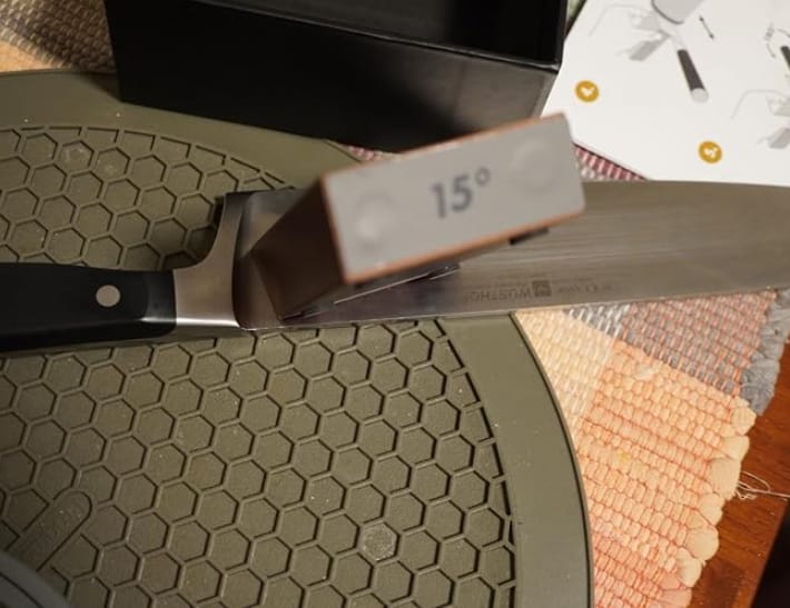 Customer photo review of Rolling Knife Sharpener