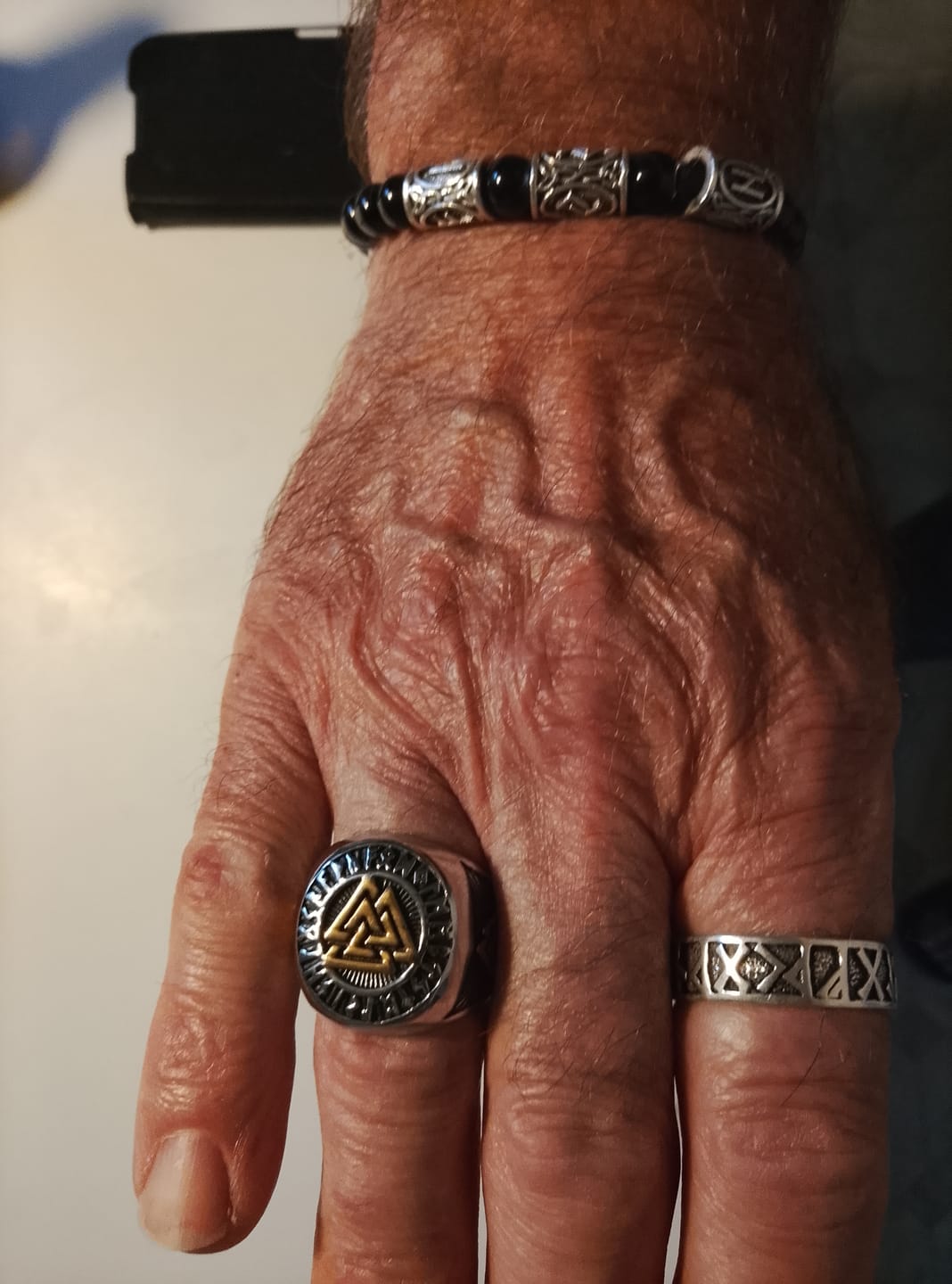 Customer photo review of Valknut Ring