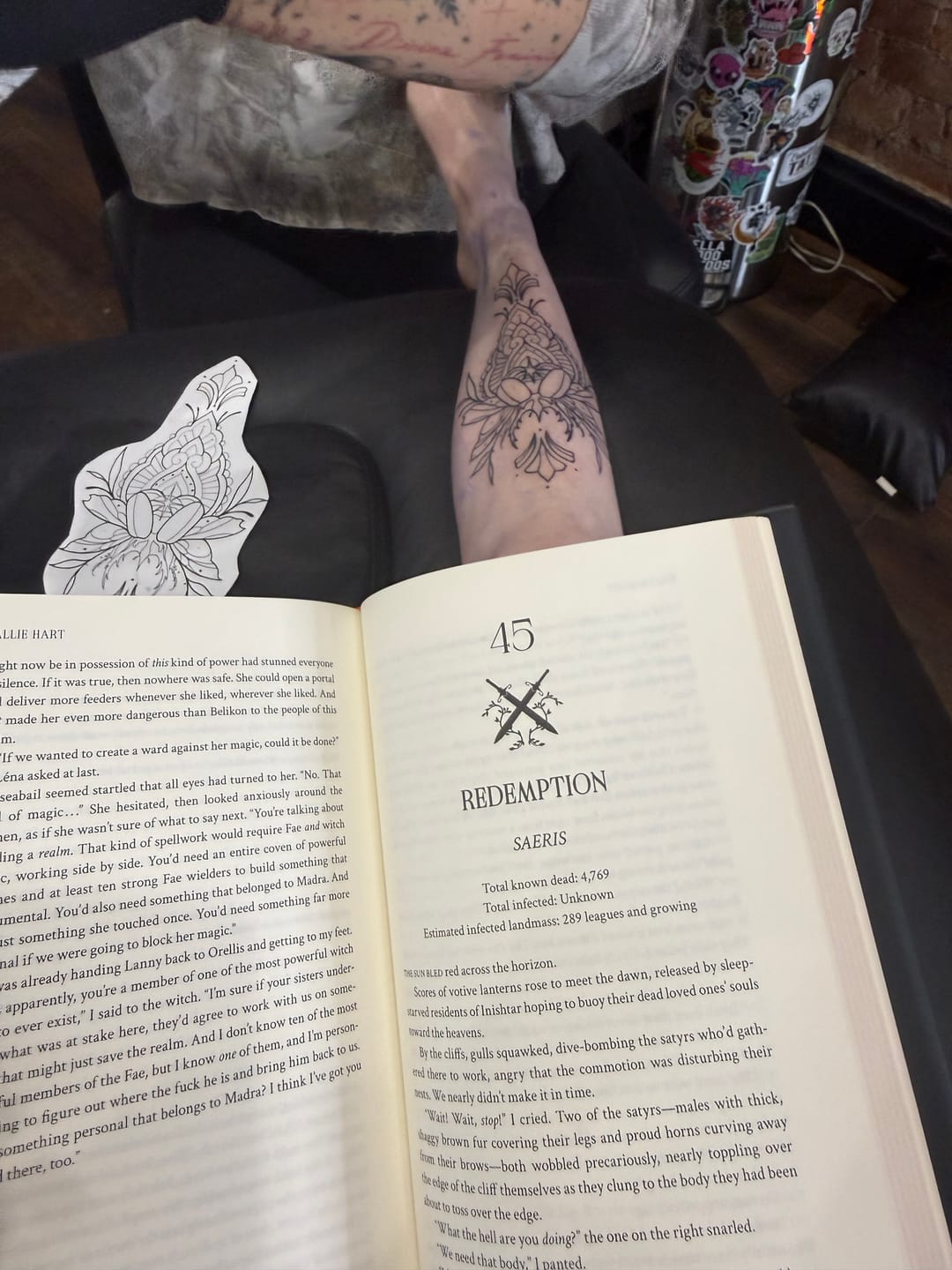 Customer photo review of Signature Tattoo Numbing Cream