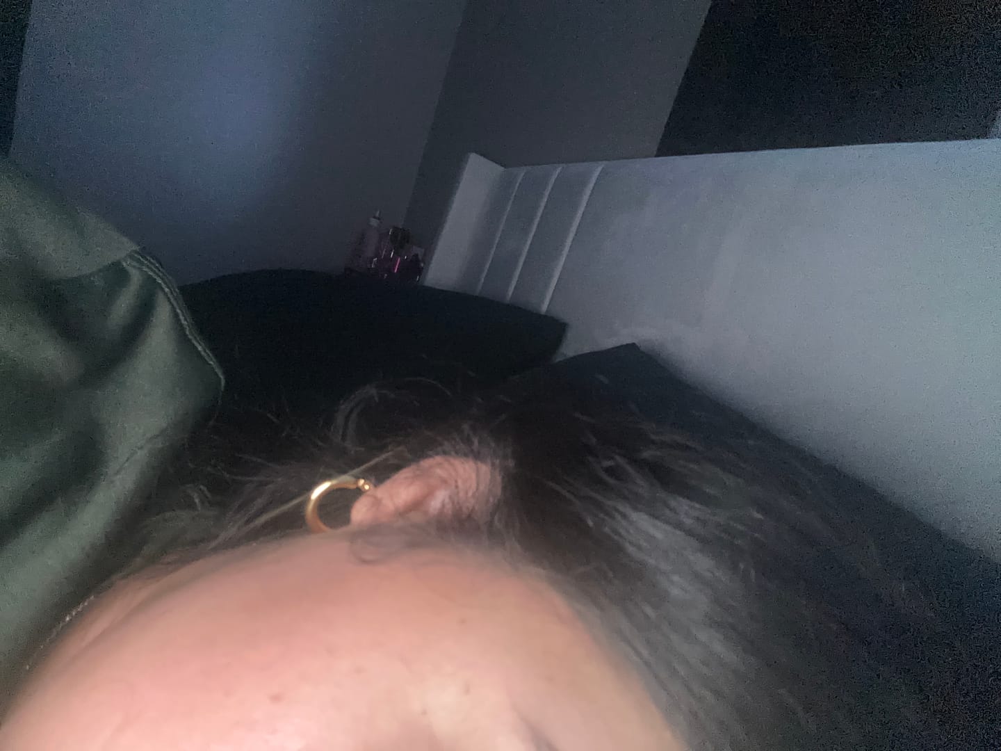 Customer photo review of Bold Tube Hoop Earrings