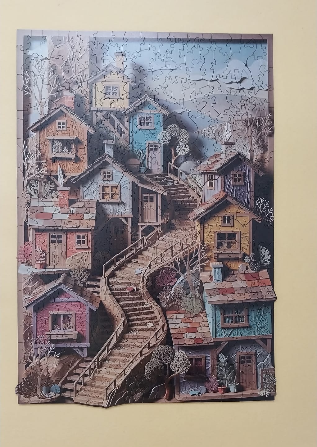 Customer photo review of Masal Sokağı - Ahşap Puzzle