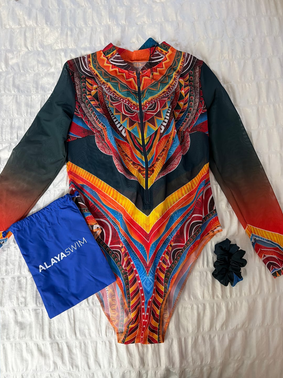 Customer photo review of One-Piece Long Sleeve with Zipper