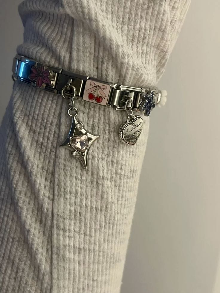 Customer photo review of Pulsera Corazones Italiana para Charms