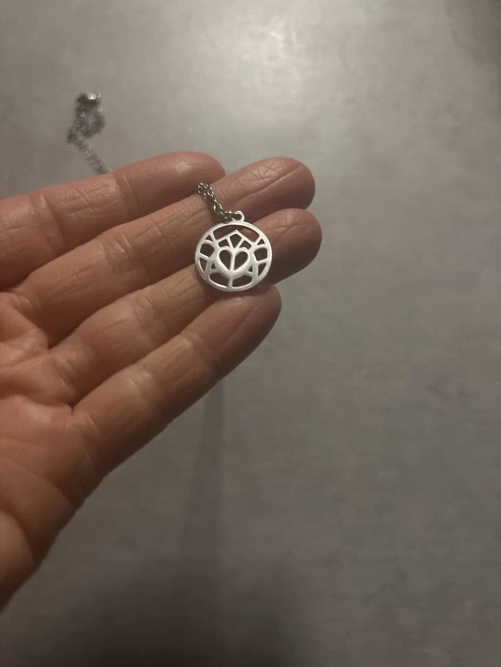 Customer photo review of Custom Monogram Necklace