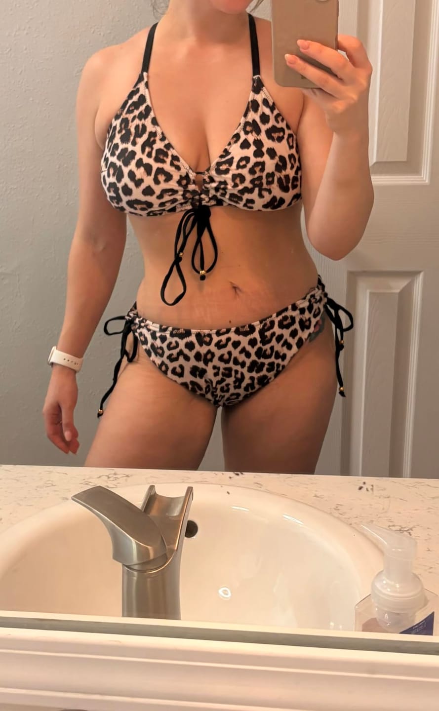 Customer photo review of Emoswim - Womens Bikini Sets Two Piece Swimsuit 2026 Curvy Cutout String Bathing Suit