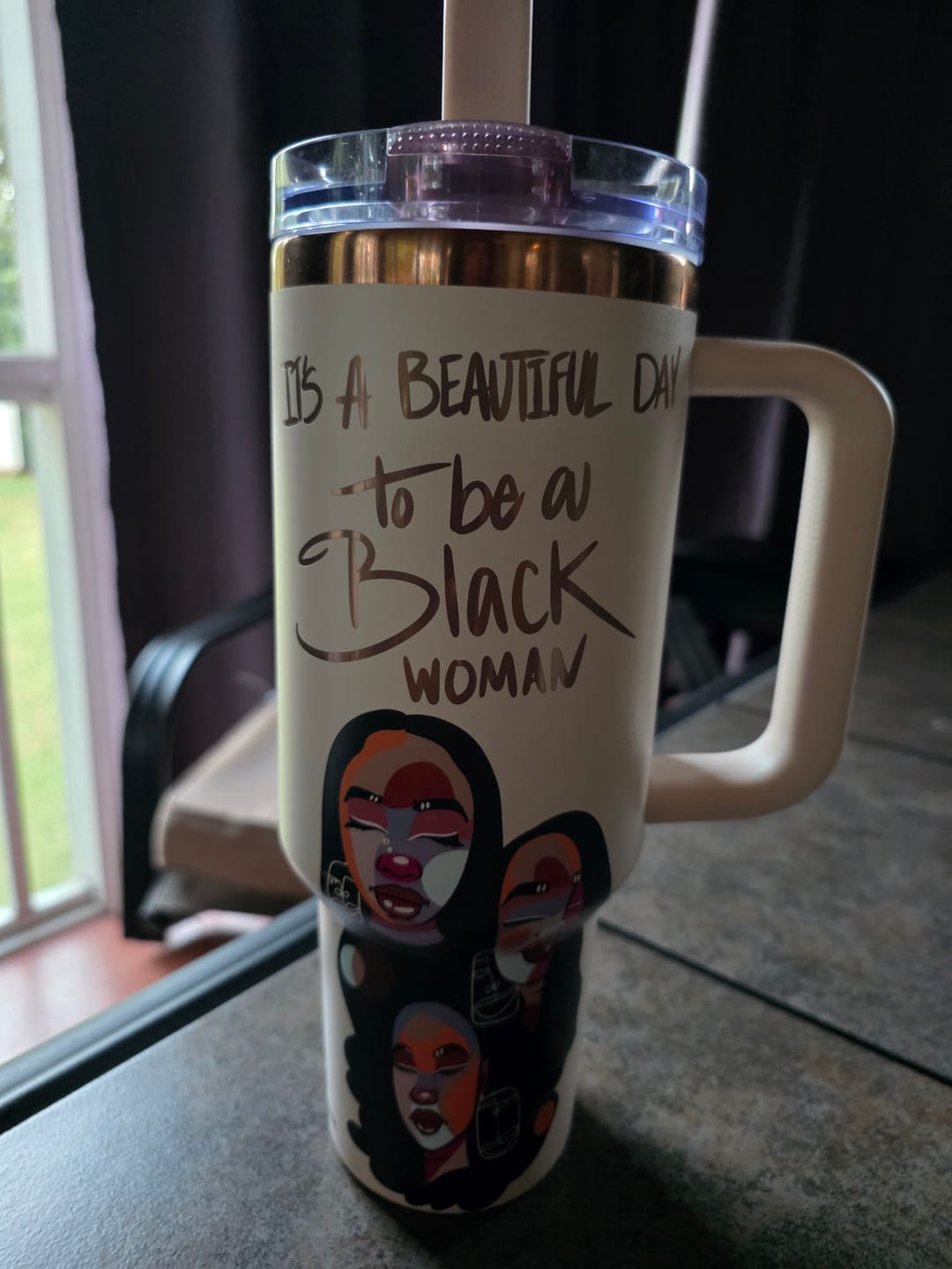 Customer photo review of Limited Edition "Soul Sisters" Blush Pink HydraLock™ Leakproof Tumbler – 40oz – Pinklomein x Cecilia's House