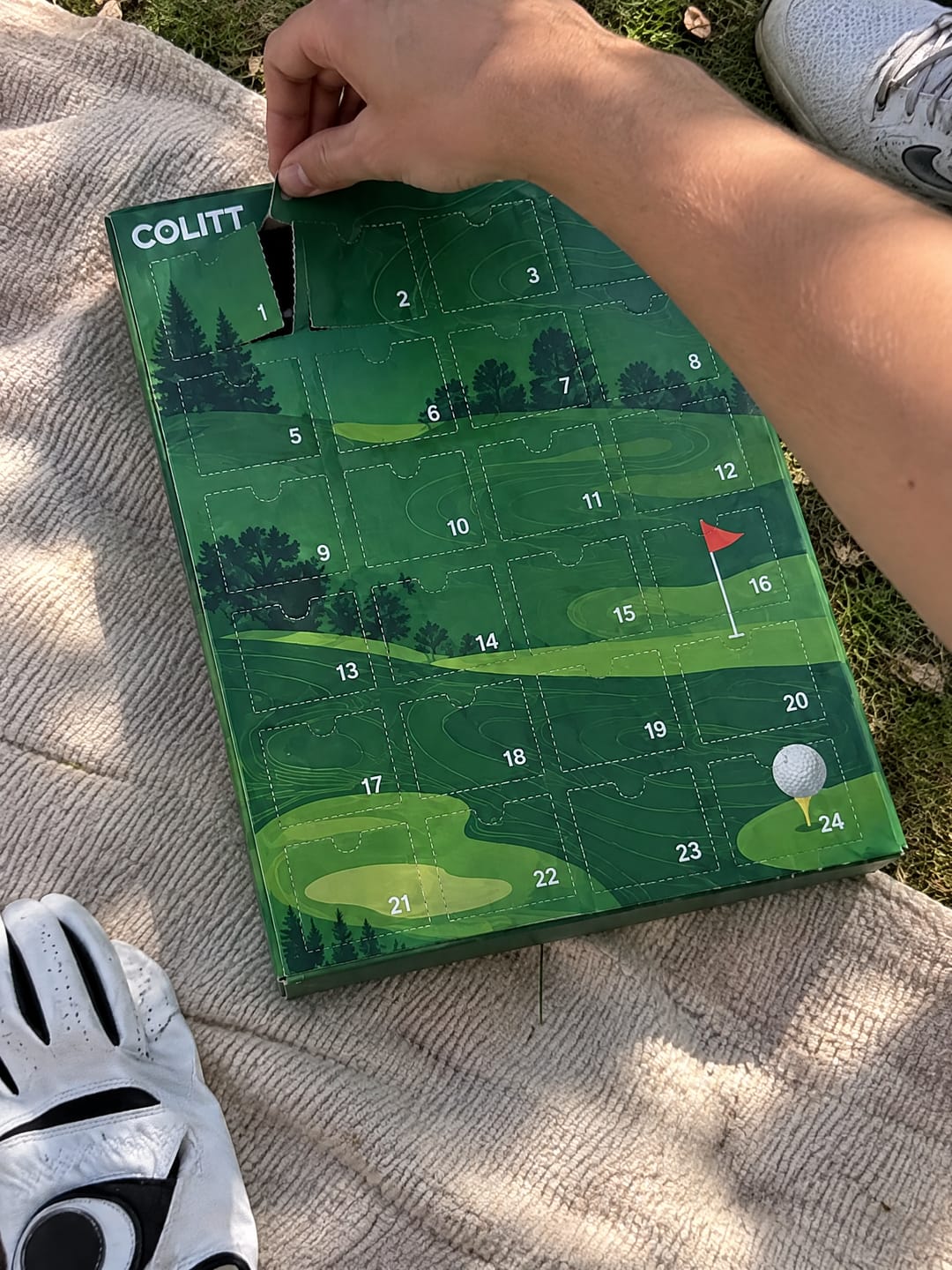 Customer photo review of Golf Advent Calendar
