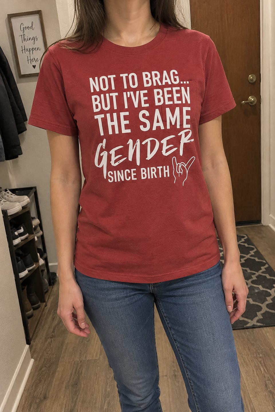 Customer photo review of Not To Brag But I've Been The Same Gender Since Birth
