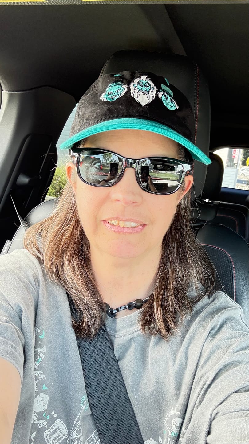 Customer photo review of Disney's Haunted Mansion "Hitching a Ride" – Dad Hat