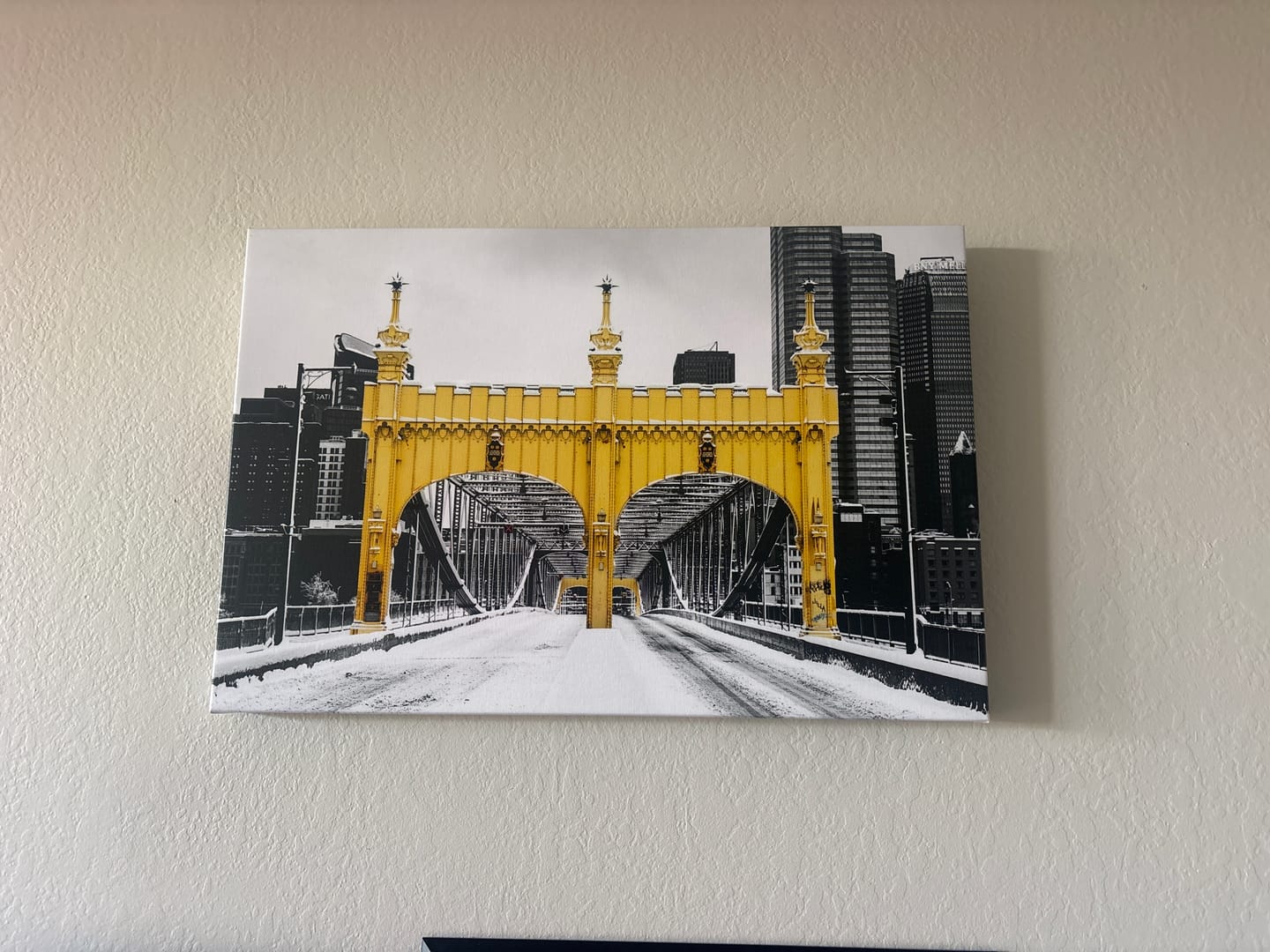 Customer photo review of Smithfield Street Bridge Black & Gold