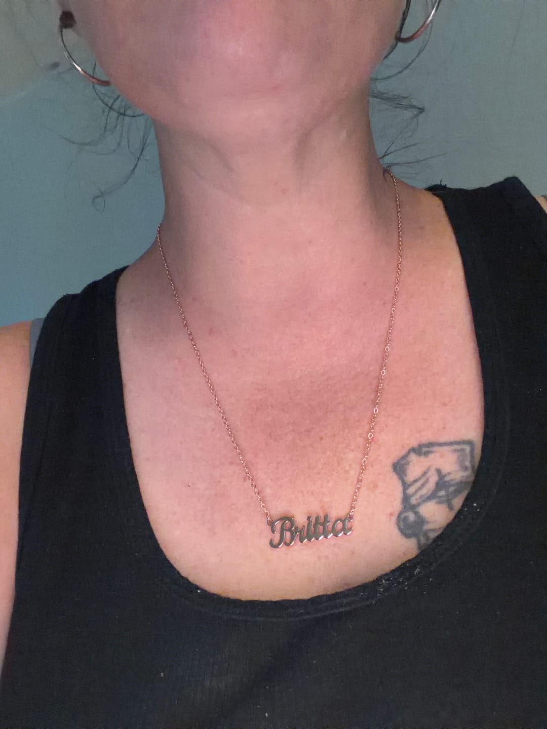 Customer photo review of Custom Name Necklace