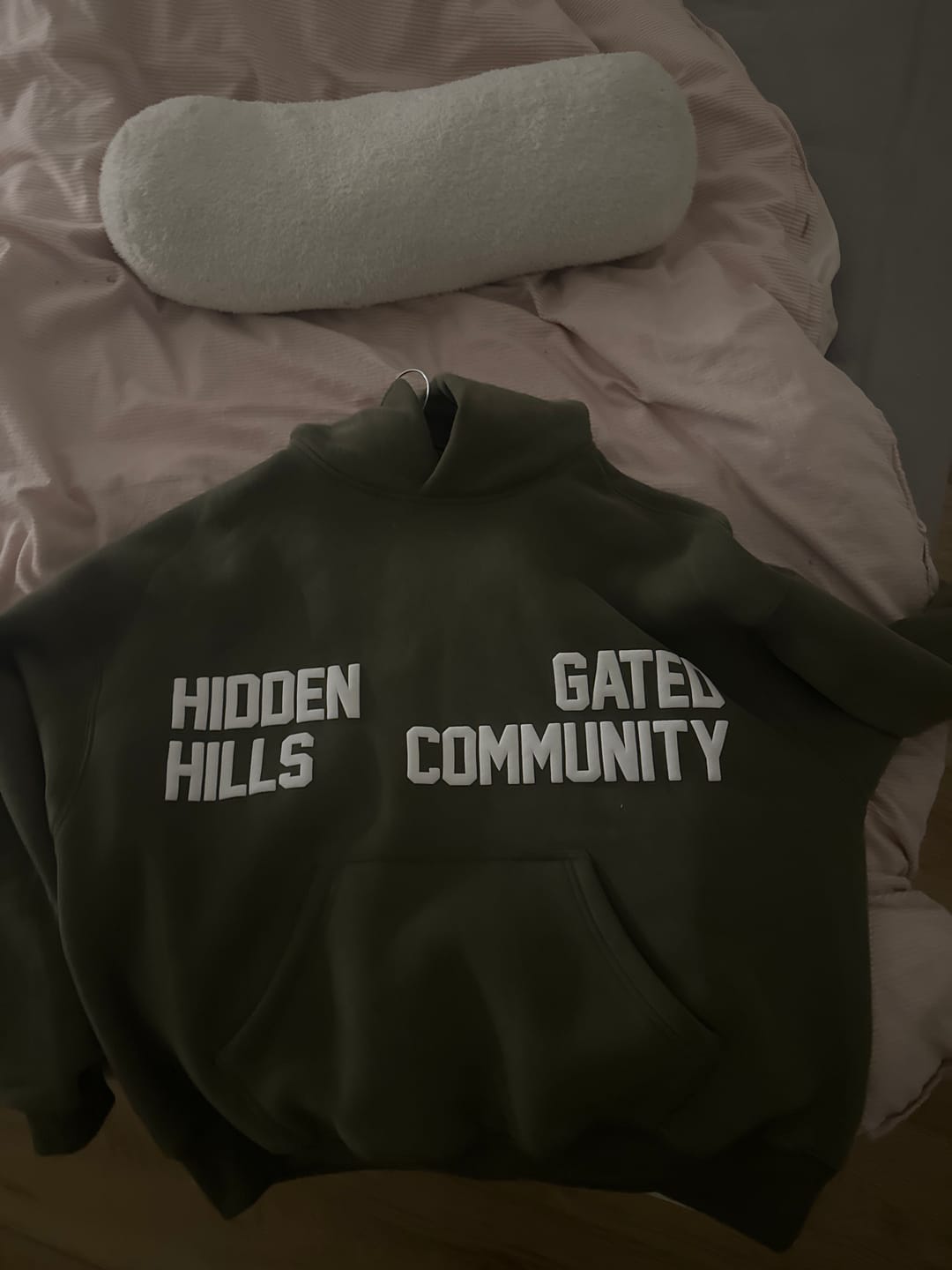 Customer photo review of GATED COMMUNITY HOODIE SAGE
