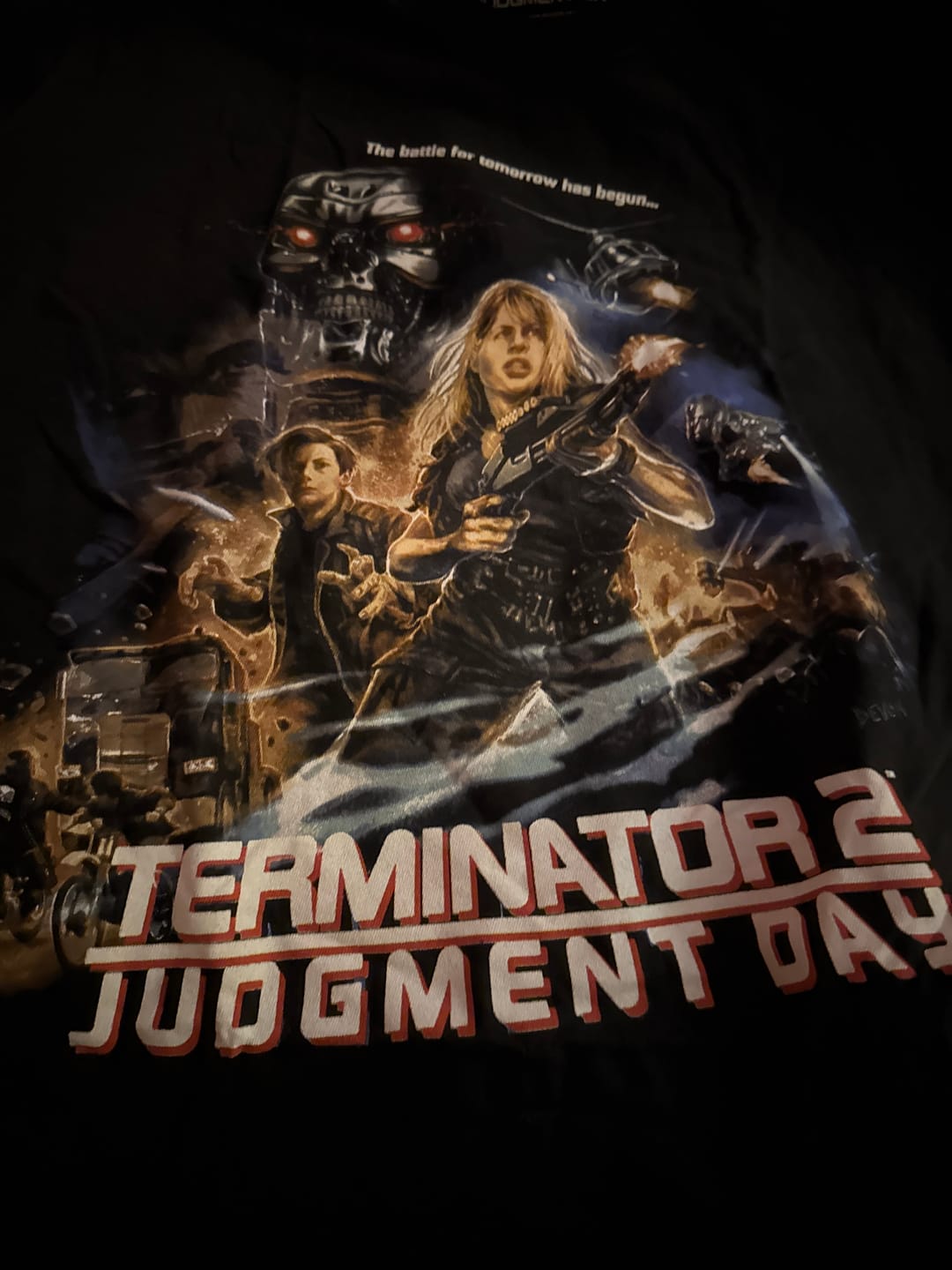 Customer photo review of TERMINATOR 2: BATTLE FOR TOMORROW - T-SHIRT