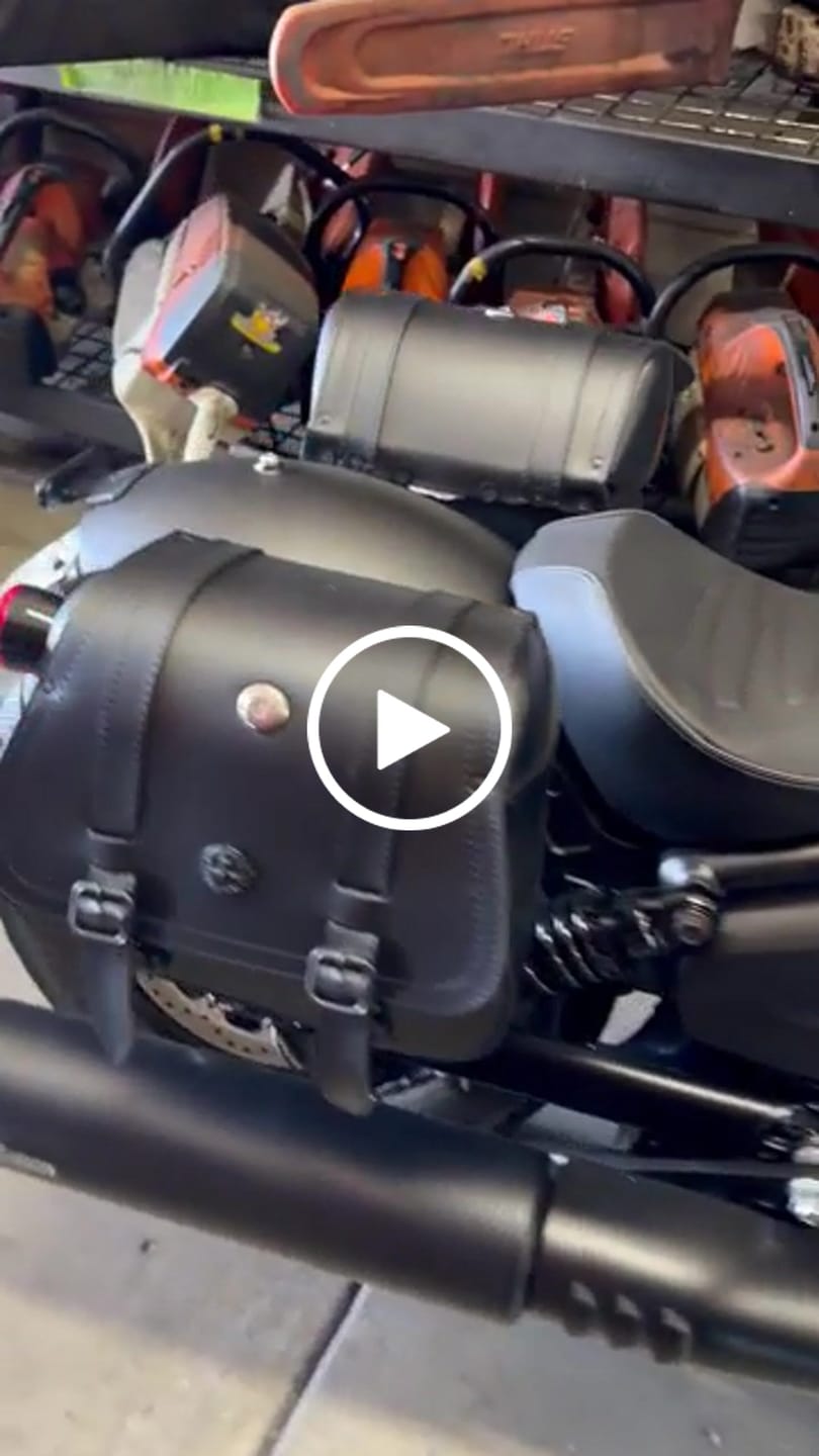 Customer video review of 25L - SpiritBlade Medium 2025+ Indian Scout Sixty Bobber Leather Motorcycle Saddlebags