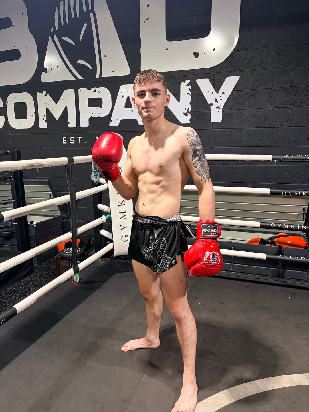 Customer photo review of Muay Thai shorts - IKIGAI - Black