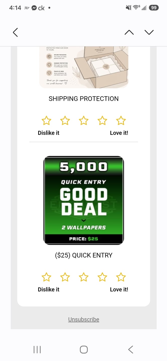Customer photo review of SHIPPING PROTECTION
