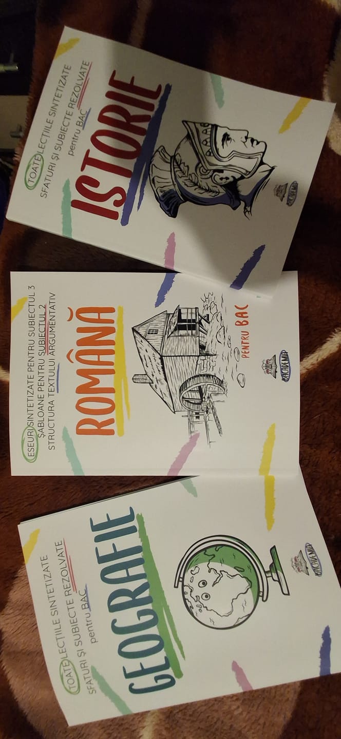 Customer photo review of Pachet Bacalaureat (Română + Istorie + Geografie) Bacademia
