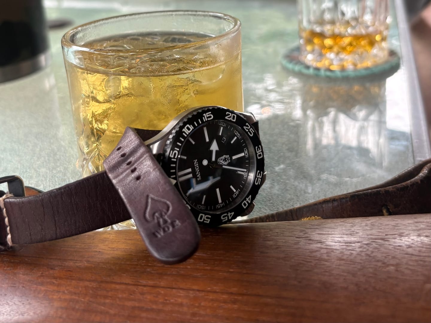 Customer photo review of Jedburgh 2.0 Leather Watch Strap