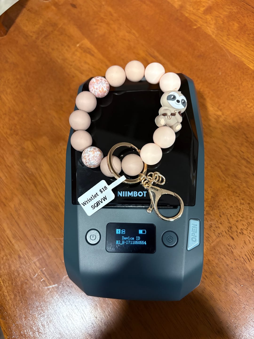 Customer photo review of Thermal Transfer Label Printer Labels for M2, M3