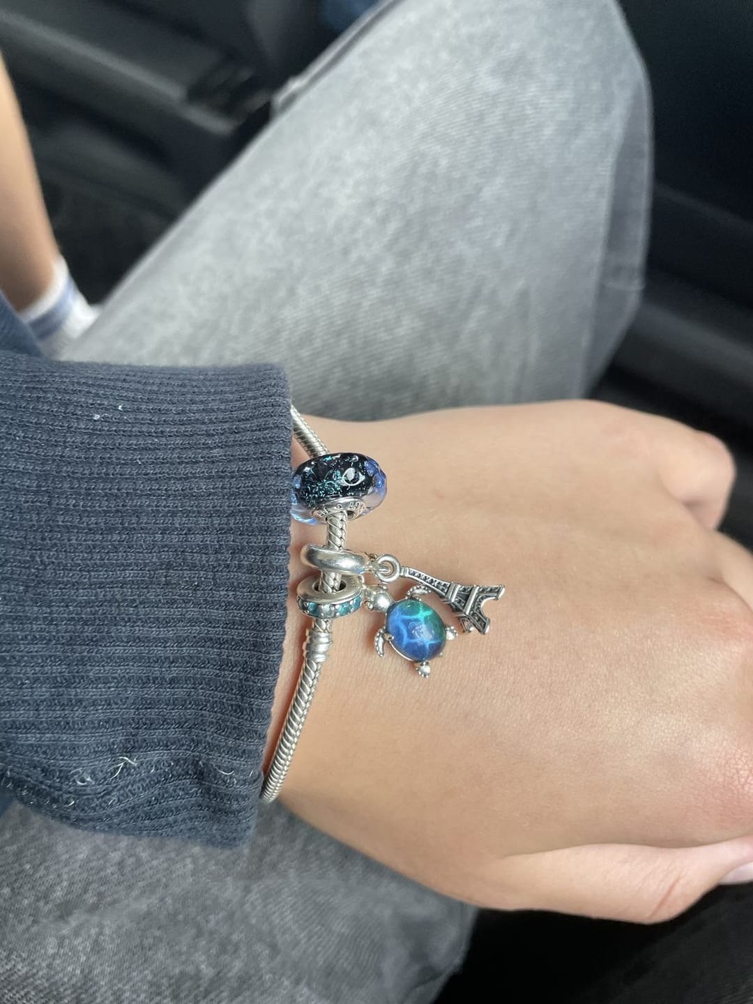 Customer photo review of Charm Tortuga Azul