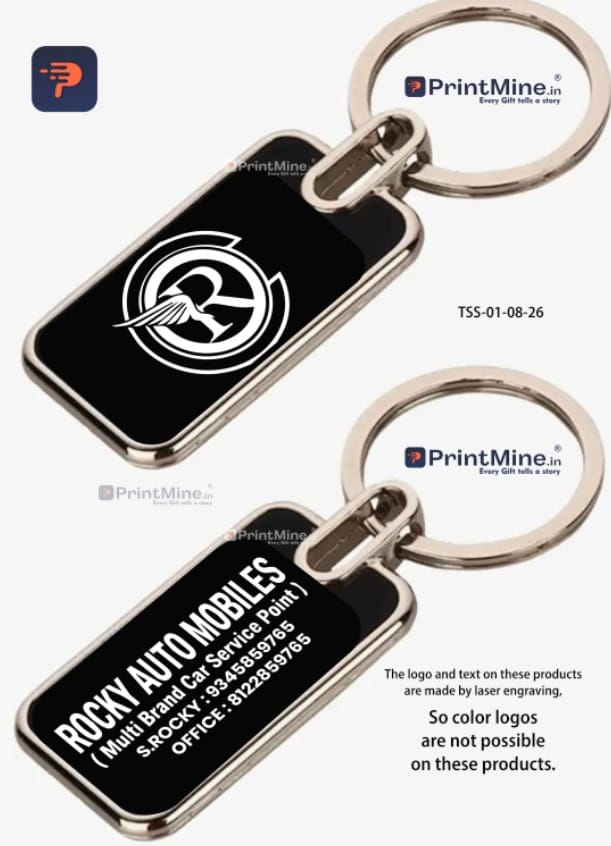 Customer photo review of Premium Metal Keychain | Best for Corporate Gifting | PrintMine.in