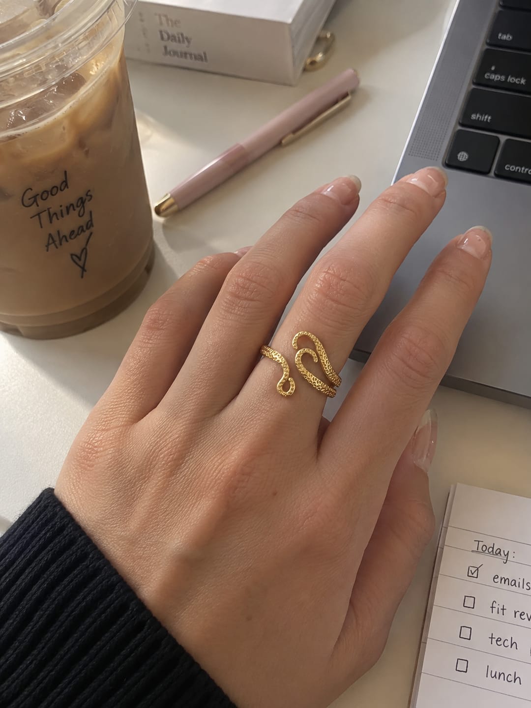 Customer photo review of Octopus Gold Ring