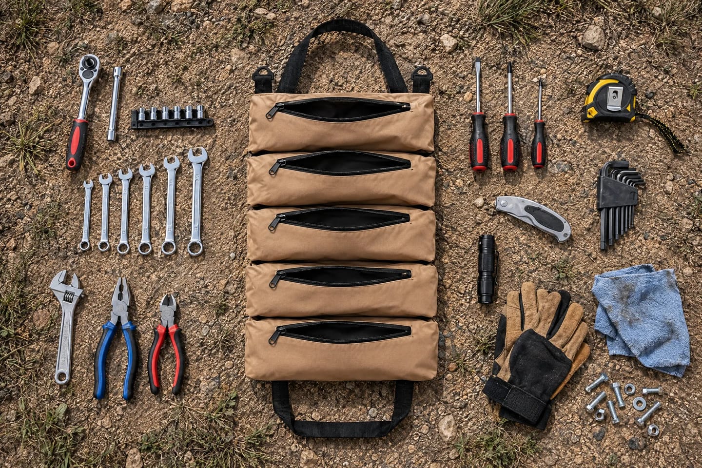 Customer photo review of TaskPack™ 5-Pocket Tool Organizer