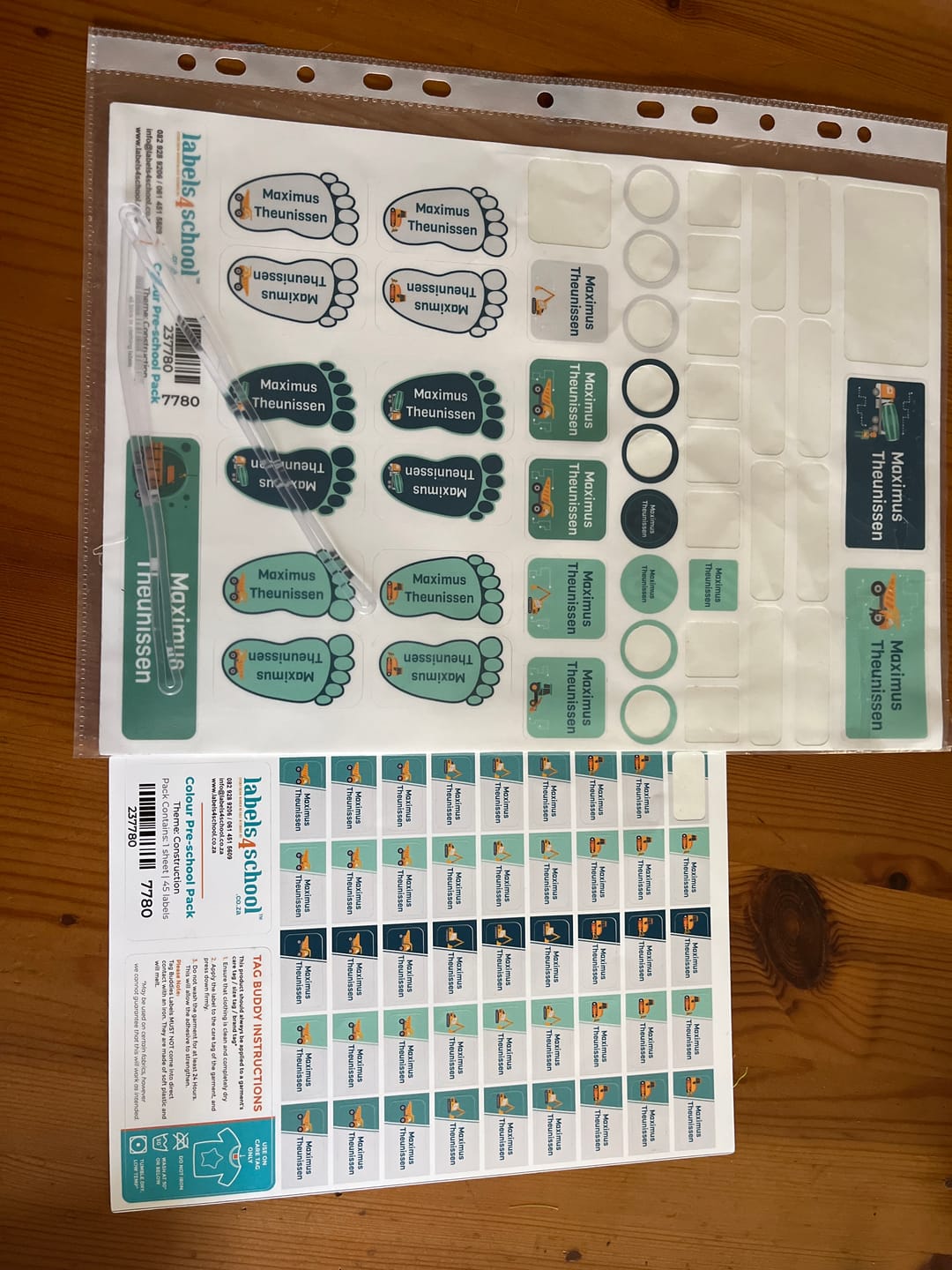 Customer photo review of Colour Pre-School Pack - Designer themes