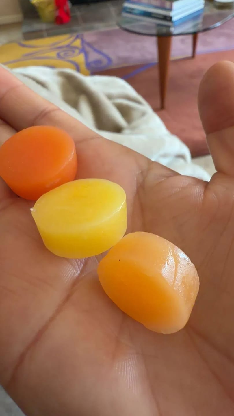 Customer photo review of Gomitas de Creatina Trío Tropical